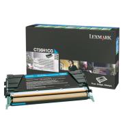 Lexmark origin&aacute;ln&iacute; toner C736H1CG, cyan, 10000str., high capacity, return