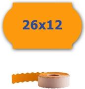 ETRL-26x12-orange Cenov&eacute; etikety do kle&scaron;t&iacute;, 26mmx12mm, 900 ks, sign&aacute;ln&iacute; oranžov&eacute;