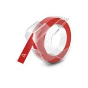 Alternativní páska Dymo Omega S0898150, 9 mm x 3 m, bílý tisk/červený podklad