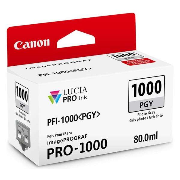 Canon originální ink PFI-1000 PGY, 0553C001, photo grey, 3165str., 80ml, -