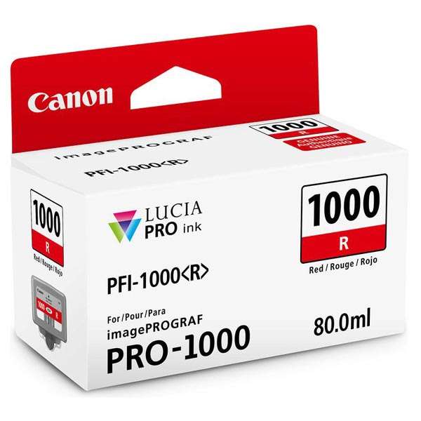 Canon originální ink PFI-1000 R, 0554C001, red, 5355str., 80ml, -