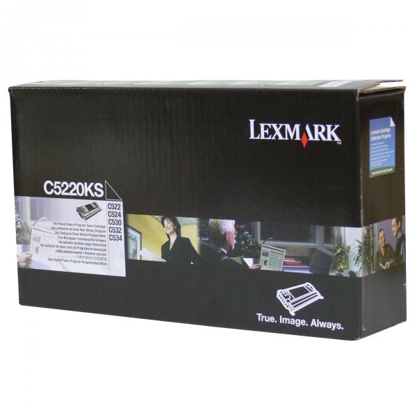 Lexmark origin&aacute;ln&iacute; toner C5220KS, black, 4000str., return