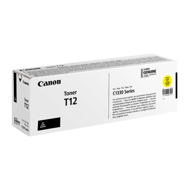 Canon originální toner T12, yellow, 5300str., 5095C006, Canon i-SENSYS X C1333, O