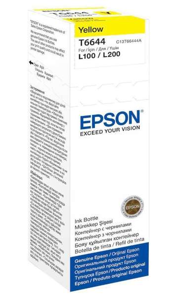 Epson inkoustová náplň 664/ C13T66444A/ L100/ L110/ L200/ L210/ L355/ L550/ 70ml/ Žlutá