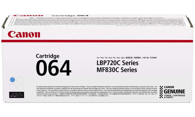 Canon originální toner Cartridge 064 C azurový, MF832Cdw 5 000 stran
