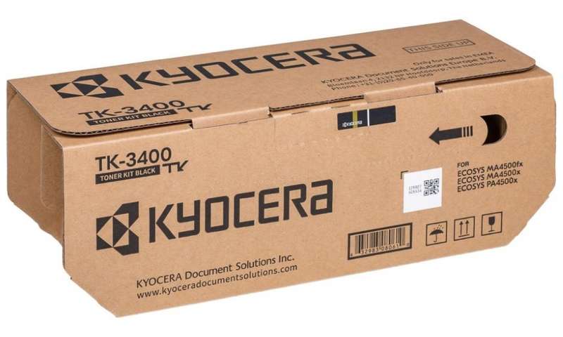 Kyocera toner TK-3400 (černý, 12500 stran) pro ECOSYS PA4500x/MA4500x/fx