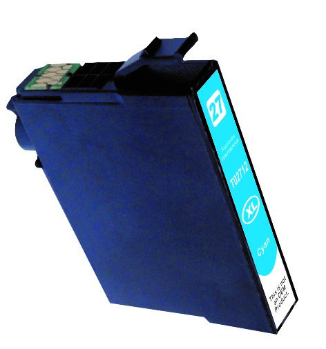 Gold Print T2712 (27XL) - inkoust cyan pro Epson WF-3620/3640/7110, 15ml