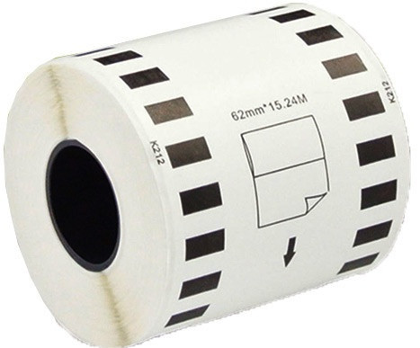 Alternativn&iacute; etikety Brother DK-22212, 62mm x 15,24m, bil&aacute; filmov&aacute; role