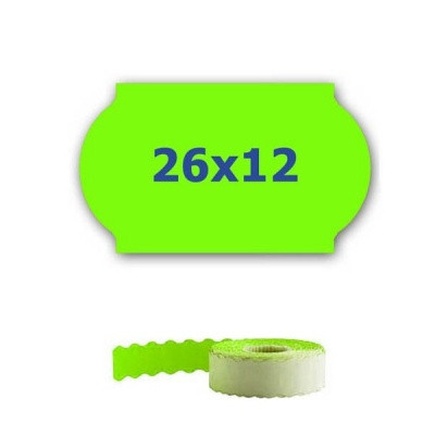 ETRL-26x12-green Cenov&eacute; etikety do kle&scaron;t&iacute;, 26mmx12mm, 900 ks, sign&aacute;ln&iacute; zelen&eacute;