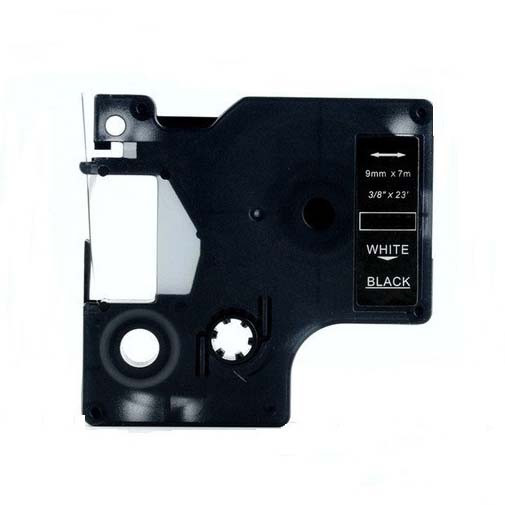 Alternativn&iacute; p&aacute;ska Dymo 40921, 9 mm x 7 m, b&iacute;l&yacute; tisk / čern&yacute; podklad