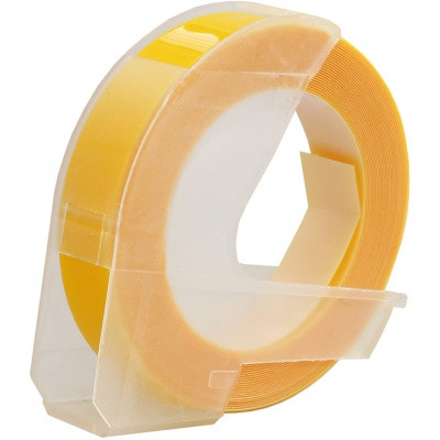 Alternativn&iacute; p&aacute;ska Dymo Omega S0898170, 9 mm x 3 m, b&iacute;l&yacute; tisk/žlut&yacute; podklad
