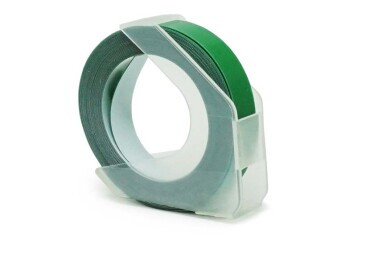 Alternativn&iacute; p&aacute;ska Dymo Omega S0898160, 9 mm x 3 m, b&iacute;l&yacute; tisk/zelen&yacute; podklad