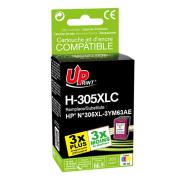 UPrint kompatibilní ink s 3YM63AE, HP 305XL, Tri-colour, 350str., H-305XLCL, High yield, HP DeskJet 2300, 2710, 2720, Plus 4100