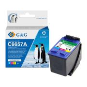 G&G kompatibilní ink s C6657A, HP 57, CMY, 18ml, ml NH-R6657C/M/Y, pro HP DeskJet 450 serie/5500/5550/5652, Photosmart 100/1