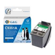 G&G kompatibilní ink s C9351A, HP 21, black, 16ml, ml NH-R9351BK, pro HP Deskjet 3930, 3940, Fax 1250, Officejet 4315 All i