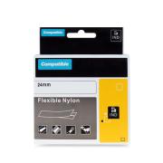 PRINTLINE kompatibilní páska s DYMO 1734524, 24mm, 3.5m, černý tisk/bílý podklad, RHINO, nylonová, flexibilní