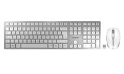 ROZBALENÉ - CHERRY set klávesnice a myši DW 9000 slim EU layout stříbrná/bílá