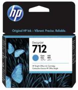 HP 712 Inkoustová náplň azurová